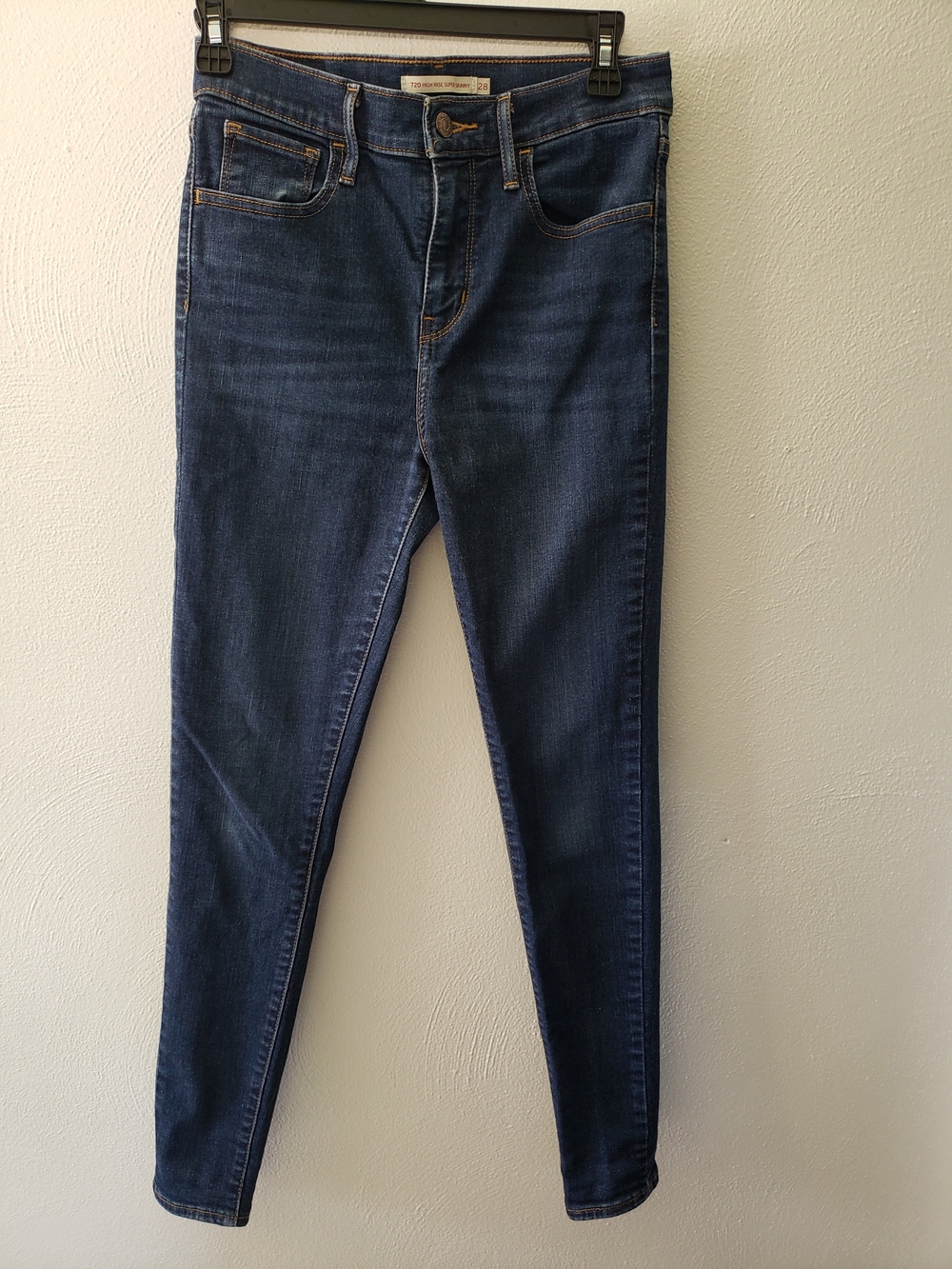 Levi's Women's 720 High Rise Super Skinny Jeans - Dark Blue